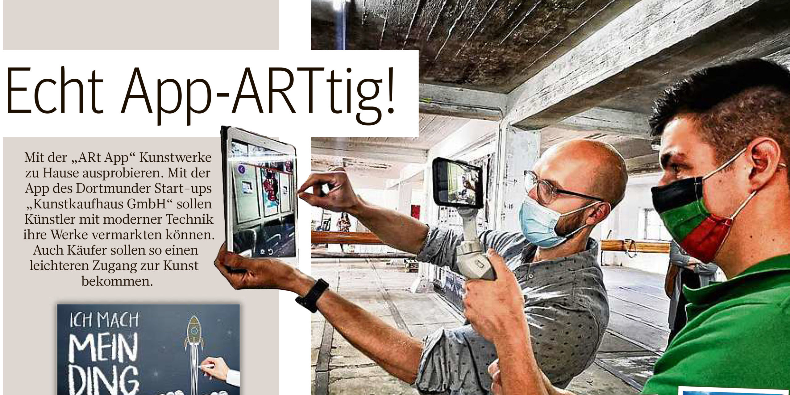 Titel_Artapp ART APP - Bericht in der WAZ
