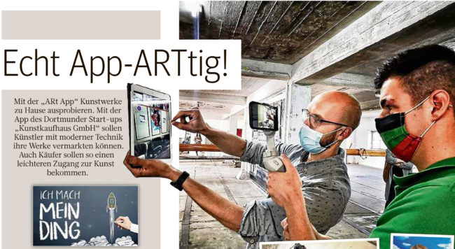 Titel_Artapp ART APP - Bericht in der WAZ